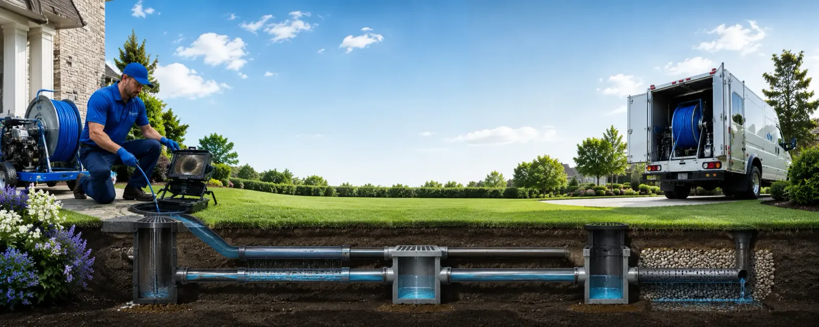 Outdoor drain cleaning information for Whitehall, PA